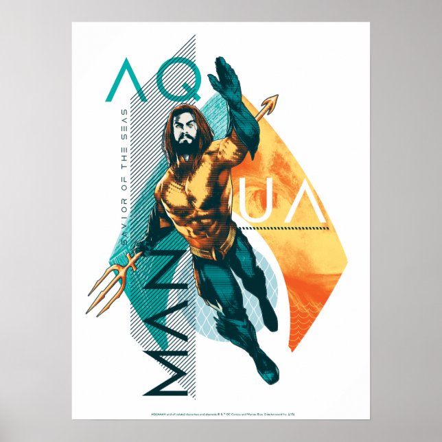 Póster Aquaman | Modernist Aquaman Collage (Frente)