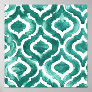 Póster Aquamarine Motif IV