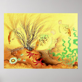 Póster Aquarium Puffer Fish Ono Bakufu 1941