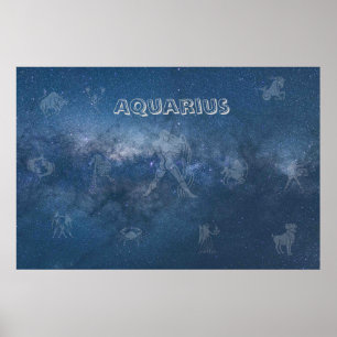 Póster Aquarius transparente
