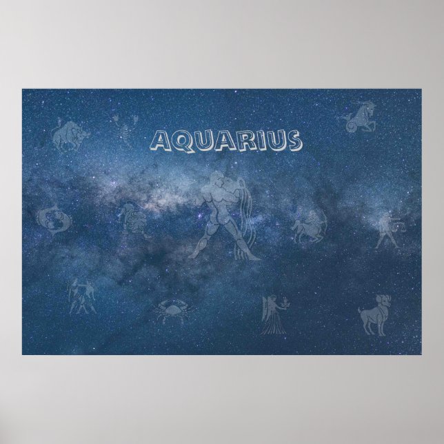 Póster Aquarius transparente (Frente)
