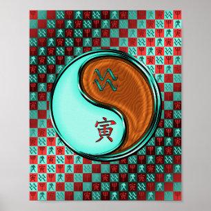 Póster Aquarius & Wood Tiger