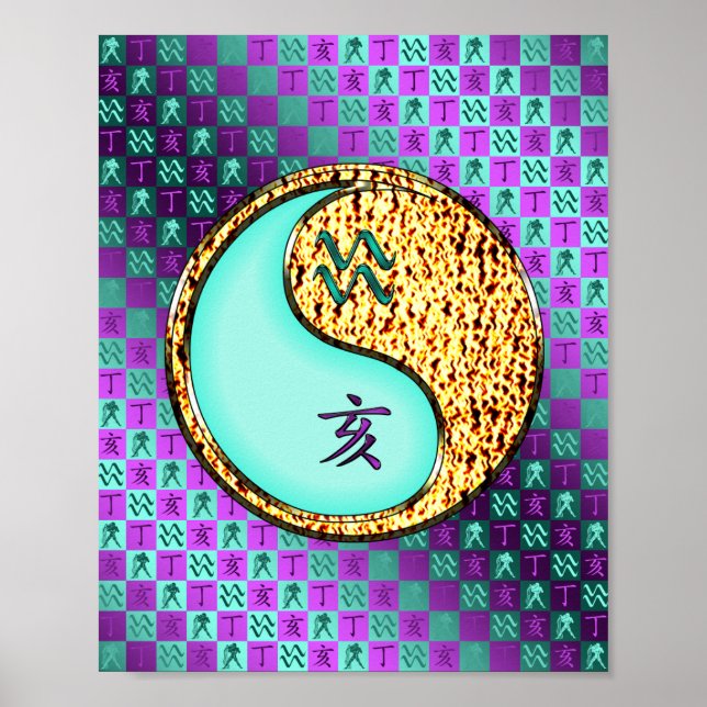 Póster Aquarius y Fire Boar (Frente)