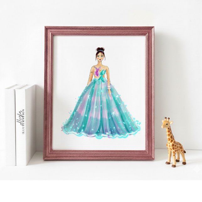 Póster Aquarius Zodiac Illustration – Hand Drawn (Subido por el creador)