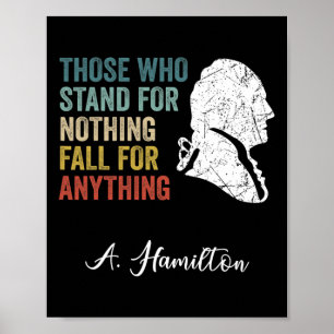 Póster Aquellos Que No Tienen Nada Caen En Nada Hamilton