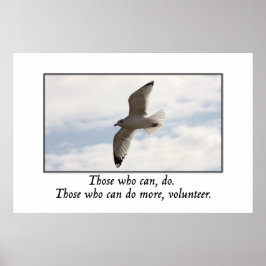 Póster Aquellos que pueden hacer más voluntariado
