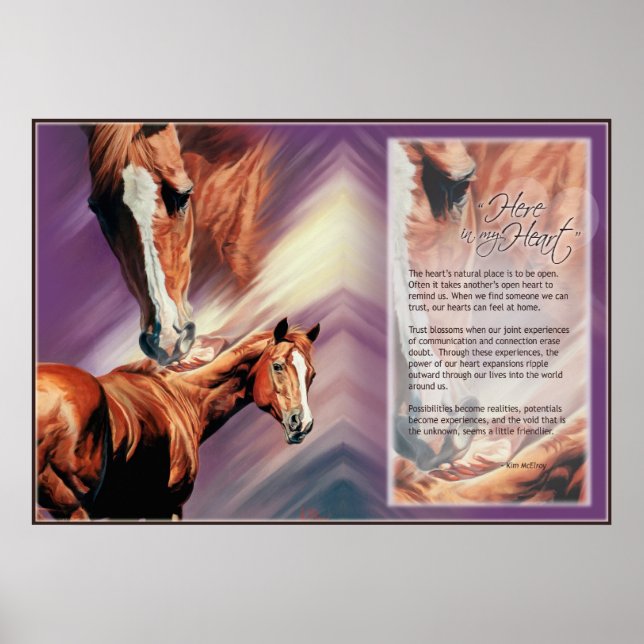 Póster Aquí en mi corazón E-Inspiración (Frente)