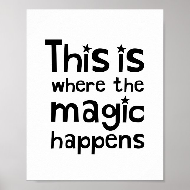 Póster Aquí Es Donde Sucede La Magia - Poster De Enfermer (Frente)