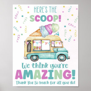 Póster Aquí está el Fiesta de Scoop Ice Cream