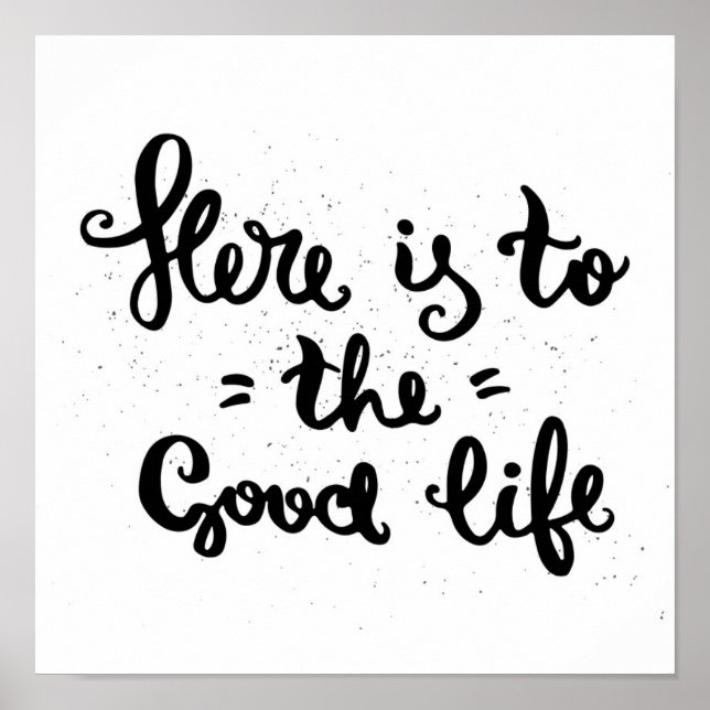 Póster Aquí Está La Buena Vida (Frente)