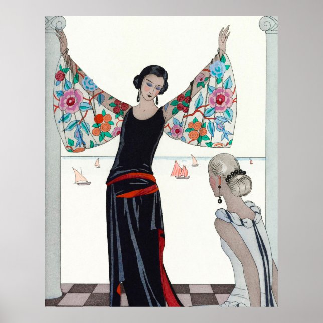 Póster Aquí están mis alas - George Barbier (Frente)