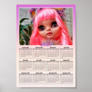 Póster Aquí estará su calendario de fotos 2023