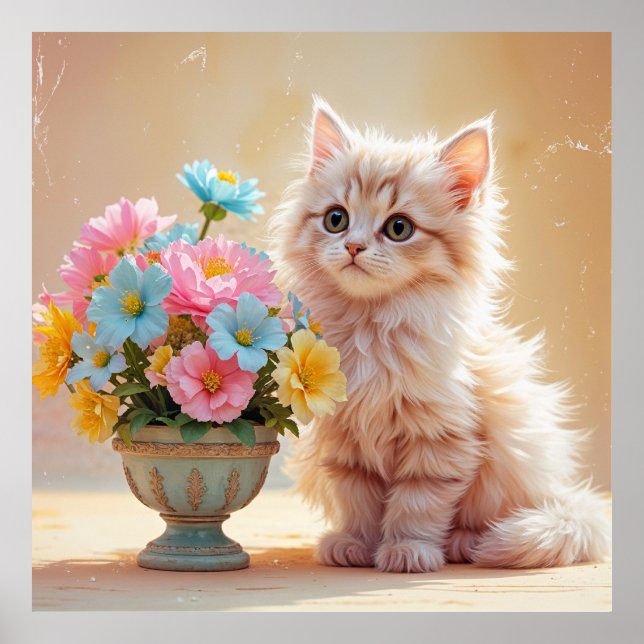 Póster Aquí, gatito... (Frente)