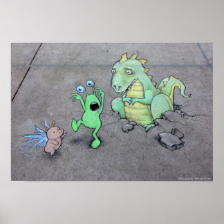 Póster Aquí hay dragones