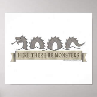 Póster Aquí Hay Monstruos