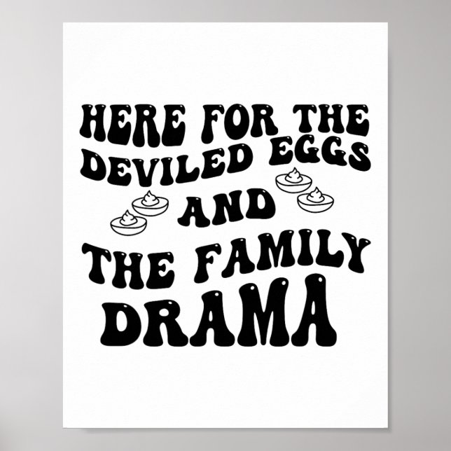 Póster Aquí Para Los Huevos Desviados Y El Drama Familiar (Frente)