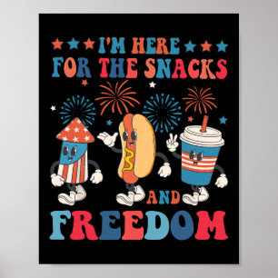 Póster Aquí Por Los Aperitivos Y La Libertad 4 De Julio N