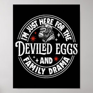 Póster Aquí por los huevos endiablados y el drama familia
