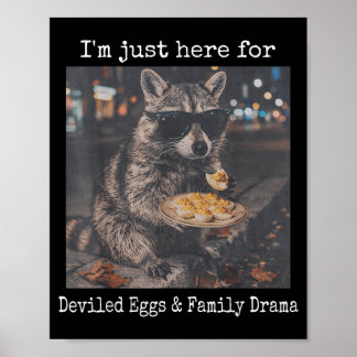 Póster Aquí por los huevos rellenos drama familiar mapach