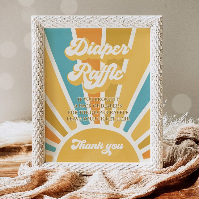 Póster Aquí Ven El Hijo Sun Baby Shower Diaper Raffle (Subido por el creador)