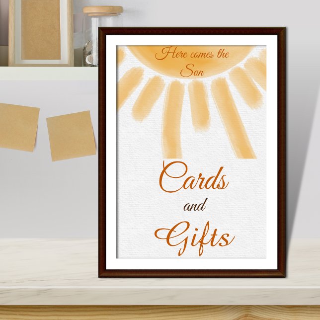 Póster Aquí viene el favor de Baby Shower Son Yellow Suns (Subido por el creador)