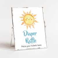 Aquí viene el hijo lindo del pañal solar Raffle
