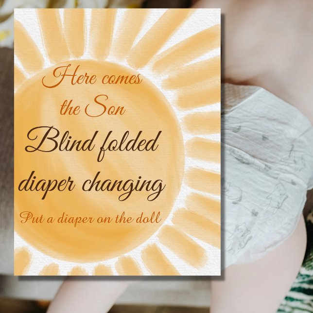 Póster Aquí viene el juego de Baby Shower Son Sunshine Bo (Subido por el creador)