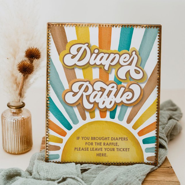 Póster Aquí viene el Rótulo de Baby Shower Son Diaper Raf (Subido por el creador)
