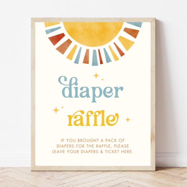 Póster Aquí viene el Rótulo Son Baby Shower Diaper Raffle (Subido por el creador)