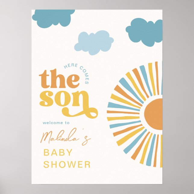 Póster Aquí viene el signo de bienvenida al hijo (Frente)