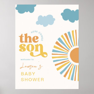 Póster Aquí viene el signo de bienvenida al hijo