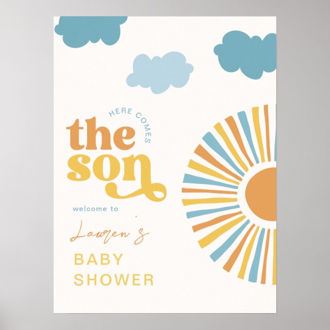 Póster Aquí viene el signo de bienvenida al hijo (Frente)