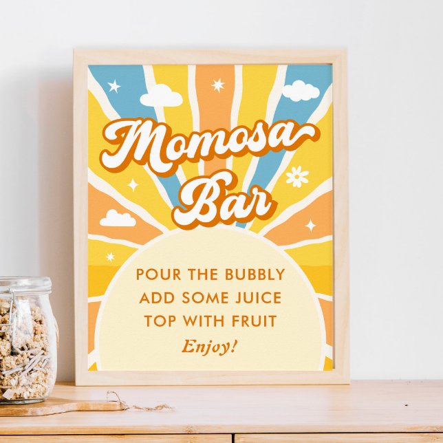 Póster Aquí viene el Sun Baby Shower Momosa Bar (Subido por el creador)