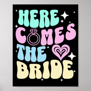 Póster Aquí Viene La Novia Bachelorette Party Bridal Sho
