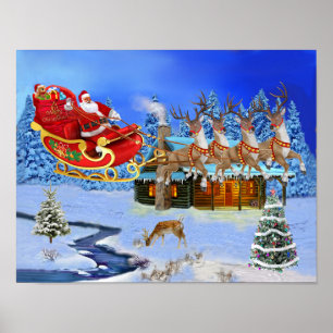 PÓSTER AQUÍ VIENE PAPÁ NOEL
