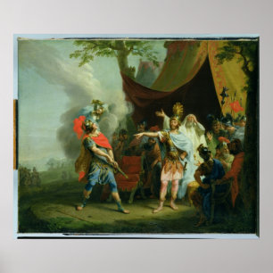 Póster Aquiles tiene una disputa con Agamemnon, 1776