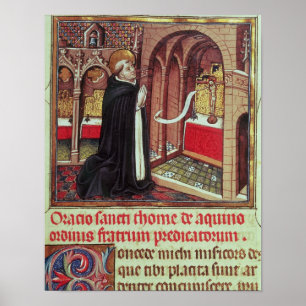 Póster Aquinas'Libro de Horas de Alfonso el