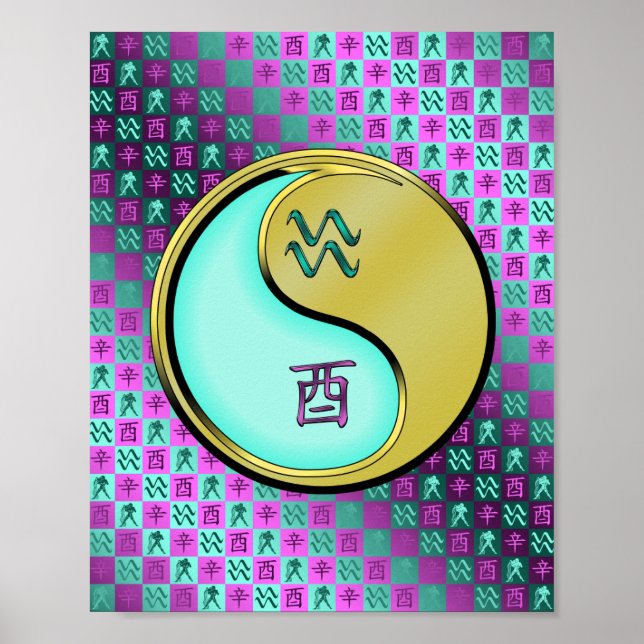 Póster Aquius y Rooster Metalizado (Frente)