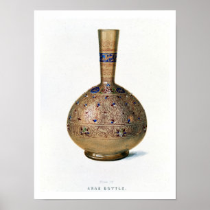Póster Arab Bottle, plate IX from a late 19th century alb