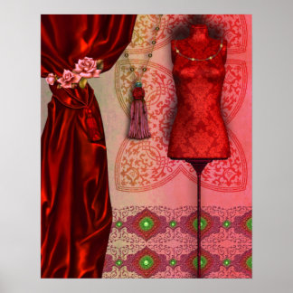 Póster Árabe victoriano, OPHELIA - Gothique