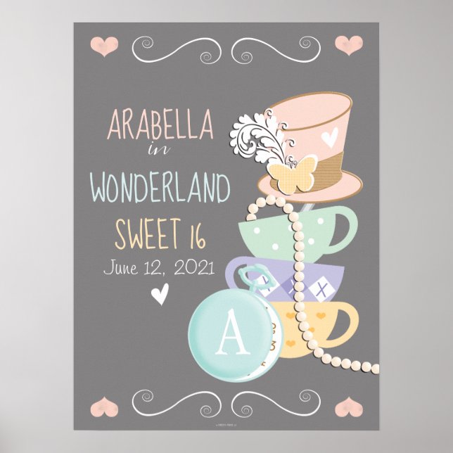 Póster Arabella En Wonderland Sweet 16 Poster (Frente)
