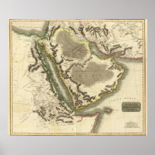 Póster Arabia, Egipto, Abisinia, Mar Rojo