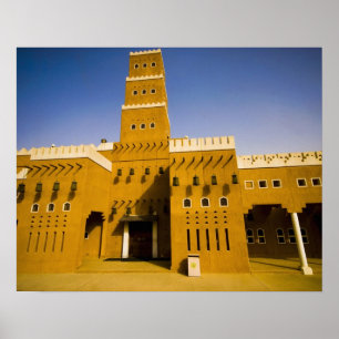 Póster Arabia Saudita, Riad, Mezquita de Al Diriya