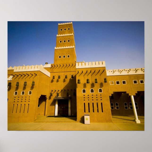 Póster Arabia Saudita, Riad, Mezquita de Al Diriya (Frente)