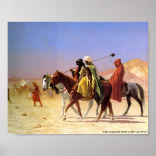 Póster Arabs Crossing the Desert by Jean-Leon Gerome