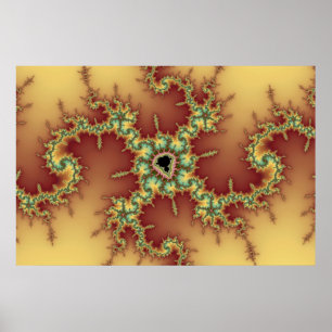 Póster Araña asiática - Poster fractal