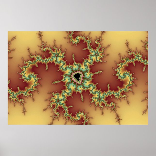 Póster Araña asiática - Poster fractal (Frente)