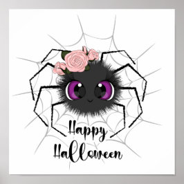 Póster Araña Cute Halloween