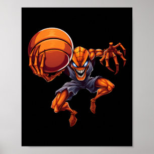 Póster Araña de baloncesto