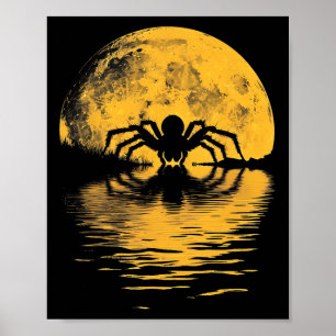 Póster Araña de Halloween Luna Llena de miedo Disfraz dis